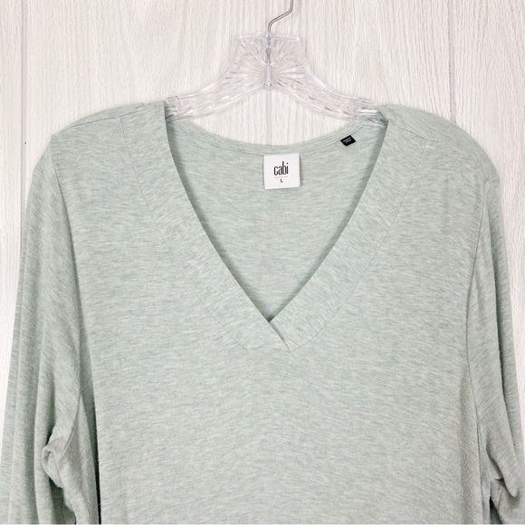 Cabi | Laidback Long Sleeve In Sea Glass Green Size Large - Picture 3 of 9
